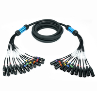 Câbles audio DMX XLR 12 canaux ABCCABLS, âme OFC 99,99 %, gaine en PVC, plage de fréquences 20 Hz-20 kHz, utilisation pour haut-parleurs et projecteurs