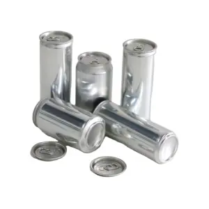 Fabricant d'emballages personnalisés Emballage aluminium étain métal 330ml 355ml 473ml 500ml boîtes minces standard élégantes avec couvercle