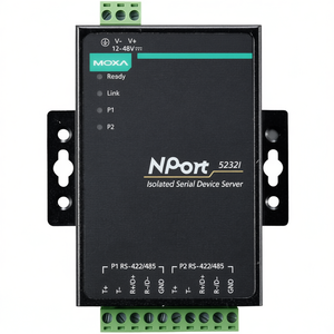 Módulo de E/S Ethernet Industrial Moxa NPort 5232I, Servidor de Dispositivos Seriales Aislado, Ethernet 10/100M, RS-422/485, Taiwán - Product Image 3