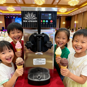 Nueva Máquina para Hacer Helados de 1L y 450W con Compresor Aspera, Cilindro de Acero Inoxidable 304, Mini Portátil, Enchufe Europeo, para Gelato y Helados Suaves en Casa y Cocina - Product Image 3
