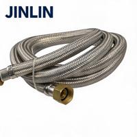 Tuyau flexible tressé moderne en acier inoxydable JINLIN 1/2" 3/4" pour raccordement de robinet de lavabo, chauffe-eau et toilettes, intérieur EPDM