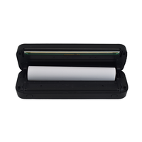 Printer kertas termal Mini A4 portabel, Printer foto tanpa tinta nirkabel untuk ponsel