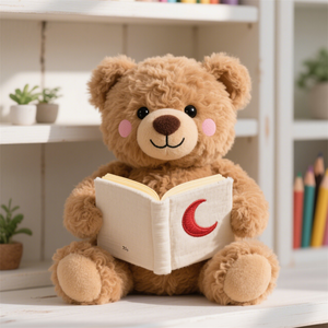 Lecture personnalisée ours en peluche jouet amusant dessin animé animal en peluche poupée accompagnant la guérison poupée cadeau vente directe d'usine - Product Image 3