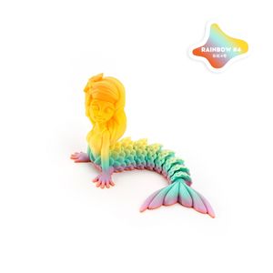Adorno de Resina con Forma de Sirena, Articulado y Móvil, Regalo Educativo para Niñas y Niños, Juguete para Cumpleaños y Bodas - Product Image 1