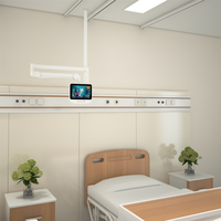 Support mural de moniteur médical de moniteur de télévision lcd d'hôpital de bras de rotation d'inclinaison