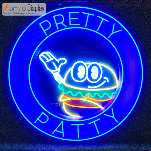 Design gratuito Business Burger insegna al Neon Logo Outdoor Custom Shop Led insegne al Neon - Product Image 2