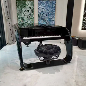 Pianoforte Meccanico a Coda Serie Pegasus a 88 Tasti Nero Personalizzato di Alta Gamma per Decorazione e Performance in Hall d'Albergo - Product Image 2