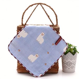 Gauze Baby Face Towel Handkerchief Super Soft 25x25cm 6 Layer Cotton <b>Muslin</b> Burp <b>Cloths</b> for Baby - Product Image 6