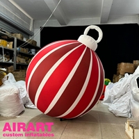 Ballon gonflable de décoration de Noël pour les fêtes du Nouvel An, fournisseur de décoration de Noël, ballon de décoration de bâtiment