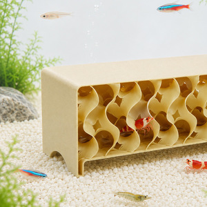 Caverne de cachette pour poissons et crevettes en sable et gravier pour aquarium, imprimée en 3D, nid de crevettes multicouche en nid d'abeille - Product Image 4