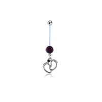 Mode piercing bijoux acrylique tige douce ventre anneau femmes enceintes ventre piercing pied nombril ongles bijoux