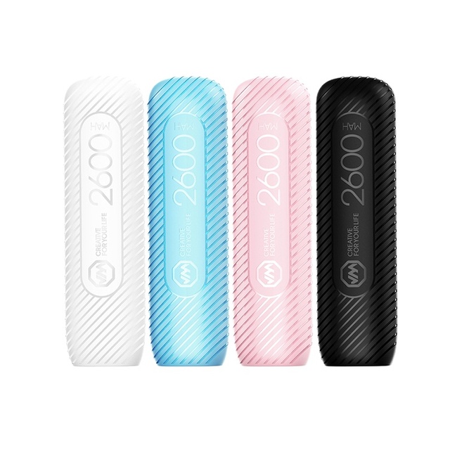 Graphene Slim Pink EV 18650 Battery Charger 3.0 Rechargeable Lipstick Power Banks for Plane Micro USB ABS 5000mah 10W Single USB