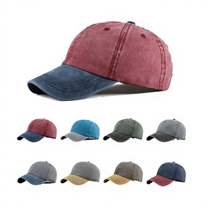 Casquette de baseball personnalisée délavée à l'acide, bicolore, unisexe, style bec de canard, pour l'extérieur, mode, casquette snapback - Product Image 1