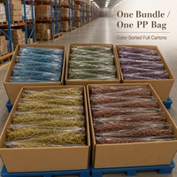 Branches de fleurs séchées colorées et préservées, bouquet mélangé pour la décoration de mariage, la décoration de la maison, l'arrangement de vase