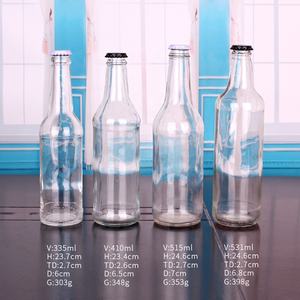 Commercio all'ingrosso 330ml 500ml trasparente di <span class=keywords><strong>vetro</strong></span> juicer bevande bottiglia di <span class=keywords><strong>birra</strong></span> con tappo a corona - Product Image 2