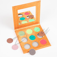 Propre marque de cosmétiques, ombre à paupières, paillettes, marque privée personnalisée, maquillage, palette d'ombres à paupières