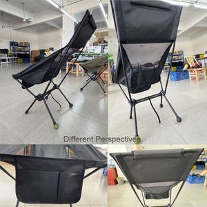 Silla Plegable de Aluminio y Poliéster 600D Portátil con Capacidad para 120 kg, con Bolsa de Transporte para Pesca, Camping y Actividades al Aire Libre - Product Image 3
