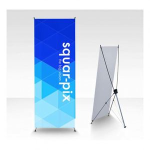 Soportes Personalizados para Pancartas Tipo X, Exhibidores Tipo X para Publicidad Interior, Soportes para Pancartas Fotográficas de Poliéster para Promoción - Product Image 1