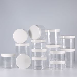 Tarro Transparente para Crema de Mascotas de 150 ml, 200 ml, 250 ml, Botella de Envase Cosmético Cilíndrica con Tapa de Rosca y Tapa Blanca - Product Image 3