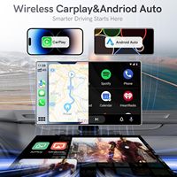 Pantalla Inteligente Portátil para Auto con Carplay y Android Auto, Pantalla Táctil IPS, Cámara de Reversa, Ranura para Tarjeta SD, DVR, Control por Voz, Multimedia