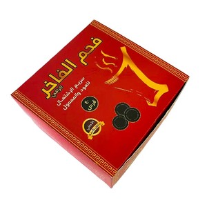 QZKJ Fruitwood Lump Hookah Carbón de carbón Encendido rápido Ceniza baja - Product Image 6