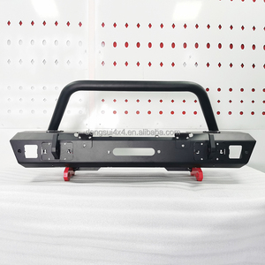 High <strong>Adaptability</strong> Steel Front Bumper with LED Lights Durable Off Road Car Accessory for Lc200 toyota nissan ford <strong>jeep</strong> - Product Image 2