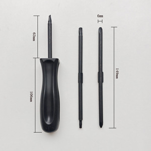 3 In 1 Screwdriver 106mm 6mm Magnetic Phillips Head Slotted Torx Bit Set Multifunctional Tool For Precision Repair - Product Image 1