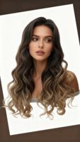 Cheveux brésiliens pour perruque à dentelle frontale ombrée, longue vague corporelle pour femmes, blond brun BLONDE, cheveux Remy, dentelle suisse
