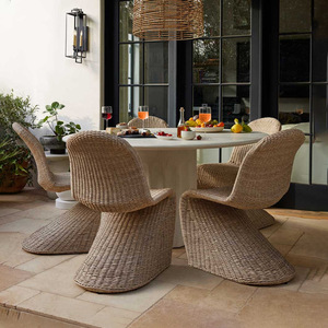 Muebles exteriores de lujo Muebles exteriores de ratán Patrón de muebles Conjuntos Silla de jardín exterior de lujo - Product Image 4