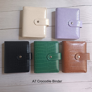 Tendances Enfants Cadeau Portable 6 Anneaux A5 A6 Mini PU Cuir Économies Défi Budget Binder A7 Saffiano Cash Wallet <span class=keywords><strong>Avec</strong></span> Porte-Monnaie - Product Image 6