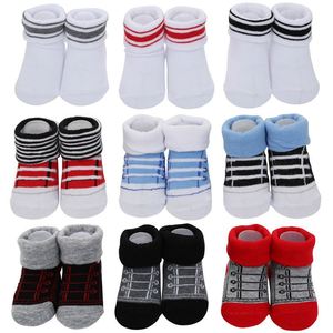 Vente en gros de chaussettes pour bébés garçons et filles en coton, avec nœuds fantaisie en forme de fleurs, coffret cadeau princesse, prix bas - Product Image 4