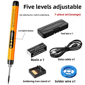 Nuevo Mini Soldador Eléctrico Recargable por USB con Pantalla Digital, Kit <span class=keywords><strong>de</strong></span> Herramientas <span class=keywords><strong>para</strong></span> Bricolaje, Reparación <span class=keywords><strong>de</strong></span> Electrodomésticos, Soldadura Portátil Inalámbrica - Product Image 2