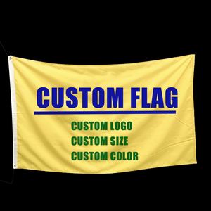 Bandera Personalizada de Doble Cara para Exteriores, de Tela de Poliéster, Gran Tamaño, Bandera Decorativa Publicitaria con Logotipo Personalizado - Product Image 1
