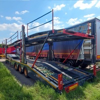 Semi-remorque porte-voitures durable à double pont pour le transport de voitures, SUV et camionnettes