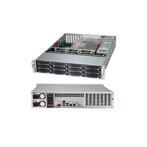 CSE-826BE1C-R920LPB 2U แชสซีแบบติดตั้งบนแร็ค 920W พาวเวอร์ซัพพลายสำรอง 12 ช่อง - Product Image 1
