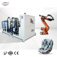 Machine de mousseage haute pression à trois composants en polyuréthane pour coussin de siège enfant FLT, système de contrôle, puissance 32KW, compétitive