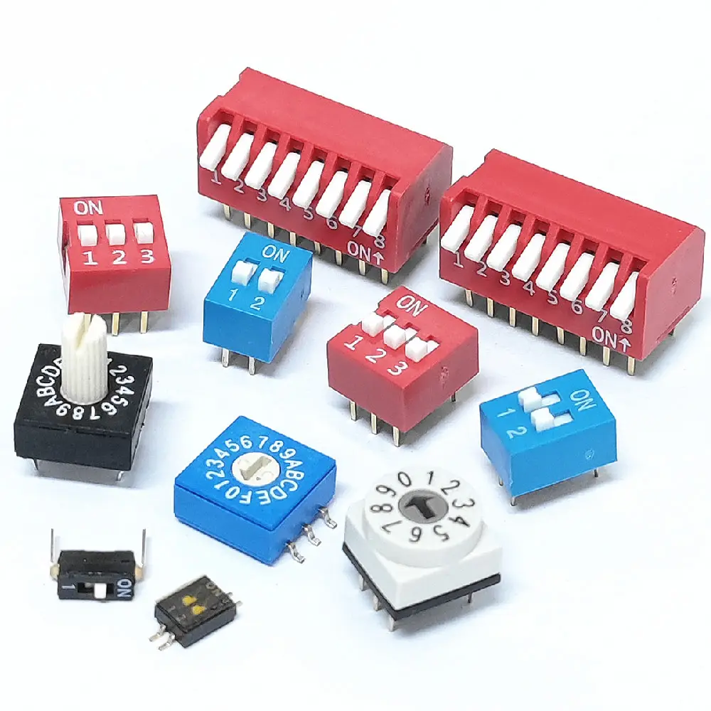 2.54mm Switch 1.27 J Lead Rotary Encoder Dip Switch Piano Type Smd Dip Switches