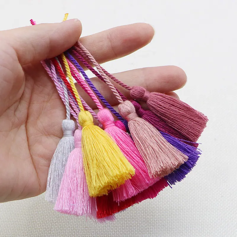 Zsy 11 Cm Meerkleurige Polyester Draad Kwastje Voor Meisjes Kleding Vrouwen Tas En Sleutels