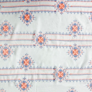 Colheita 100% rayon colorido boêmio ponto cruz bordado tecido para vestido <span class=keywords><strong>aida</strong></span> pano 14 contagem ponto cruz tecido broderie - Product Image 3