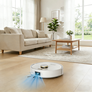 หุ่นยนต์ดูดฝุ่น 15Kpa แรงดูดสูง ระบบนำทางด้วยเลเซอร์ แผนที่อัจฉริยะ ชาร์จและเทฝุ่นอัตโนมัติ - Product Image 5