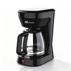 Cafetera de Goteo Compacta Anbolife de 12 Tazas, Embudo Desmontable, Botella de Agua de Vidrio de 1.8L, Interruptor de Encendido y Luz Indicadora Roja, UL/CUL - Product Image 2