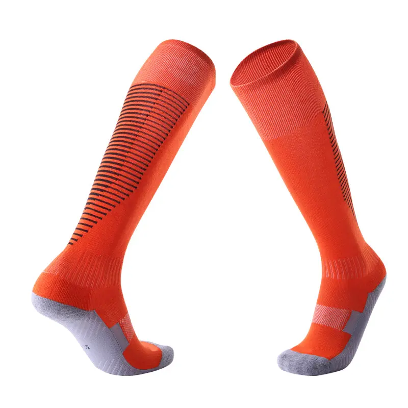 Custom Made Logo Embalagem para Anti Slip Sock Antiderrapante Futebol Atlético Esporte Futebol Grip Socks para Homens