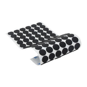 Almohadilla de protección antideslizante negra de silicona troquelada de fábrica, reducción de ruido, pies de silicona autoadhesiva para muebles - Product Image 3