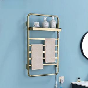 <span class=keywords><strong>Panel</strong></span> grande inteligente de 110V, pared de baño caliente, <span class=keywords><strong>toallero</strong></span> eléctrico calentado, estante de escalera, calentador de Consta, oro de alta calidad, 220V - Product Image 1