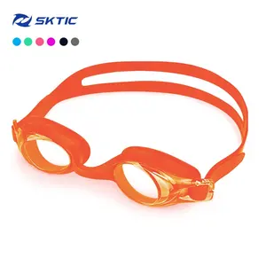 SKTICプロの大人の水泳用ゴーグル近視シリコン防曇UV保護水泳用ゴーグルメガネ着用者用メガネ