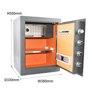 Ménage petit coffre-fort antivol électronique empreintes digitales tout acier armoire confidentielle exportation en gros - Product Image 3