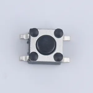 5X5 6X 6 kauçuk düğme SMD dokunmatik inceliğini anahtarı 50Ma 12V