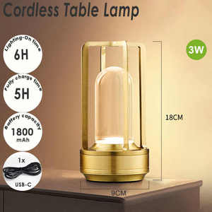 Senya-Pro Cảm Ứng Xách Tay Sang Trọng Ngoài Trời Nhà Hàng Pha Lê Đèn Lồng Có Thể Sạc Lại Chéo Bảng LED Đèn Tâm Trạng Đèn Bảng Đèn - Product Image 3