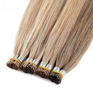 Wholesale European Hair I-<b>Tip</b> Hair Wig Set No Synthetic Remy Human Hair <b>Extensions</b> Premium Invisible Strand Pre-Bonded Hair - Product Image 1