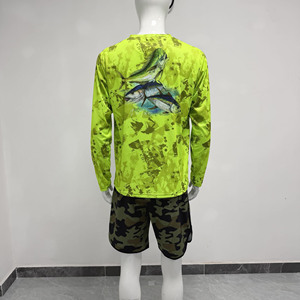 Chemise de pêche haute visibilité néon pour homme, anti-odeur, légère, manches longues, idéale pour la pêche matinale, le cyclisme et la randonnée - Product Image 4